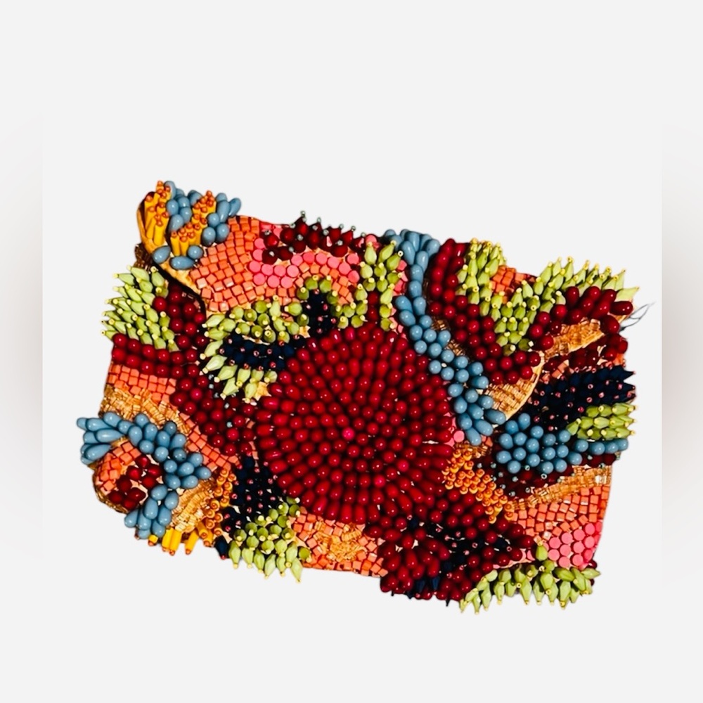 NWT Zara Beaded Clutch / Crossbody Colorful Purse / Bag OS